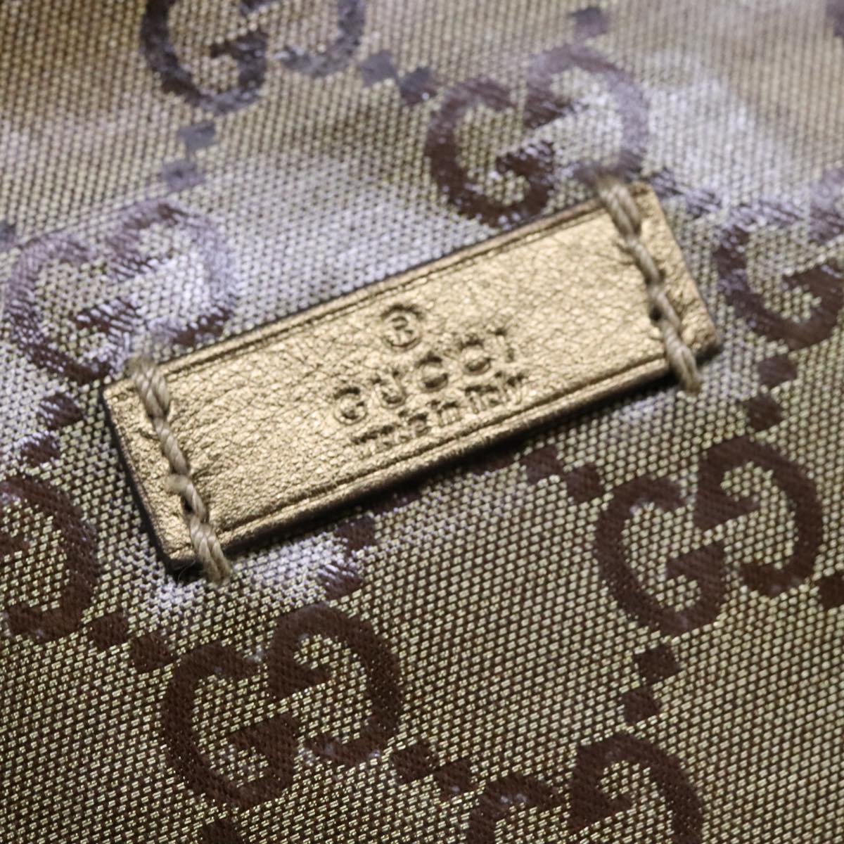 Gucci Gg Crystal Grey Canvas Handbag