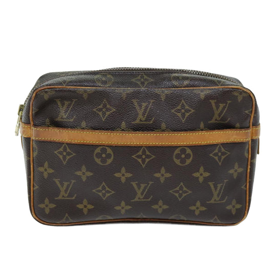 Louis Vuitton Trousse De Toilette Brown Canvas Clutch Bag