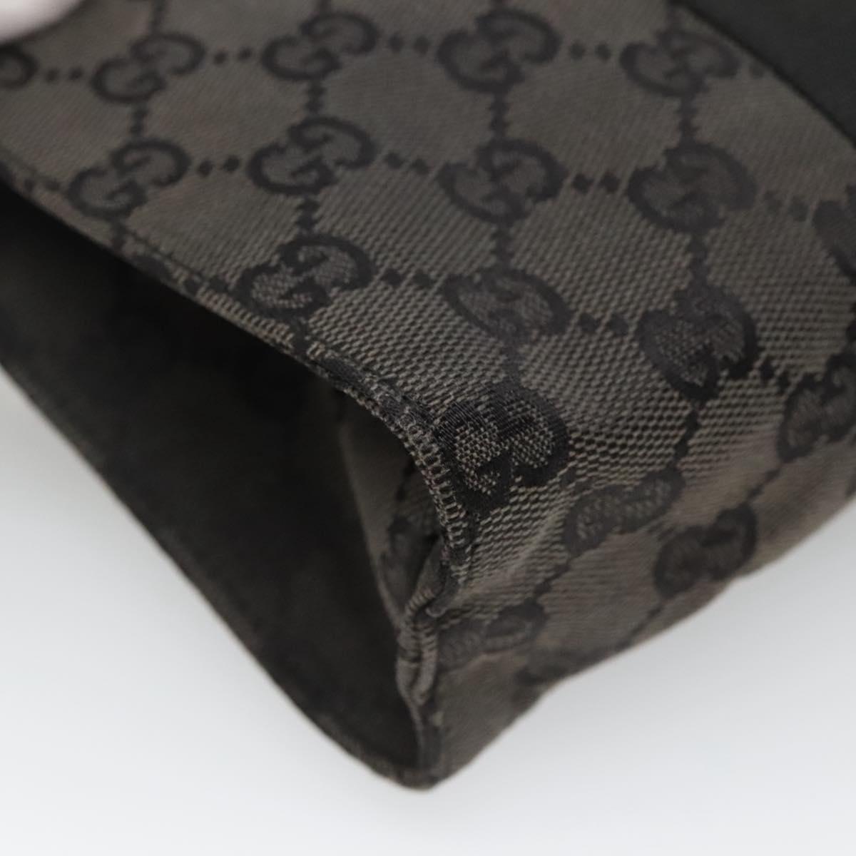 Gucci Gg Canvas Black Canvas Clutch Bag