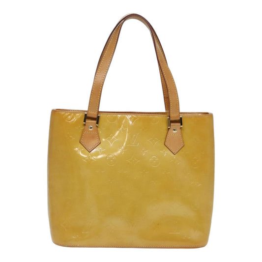 Louis Vuitton Houston Beige Patent Leather Handbag