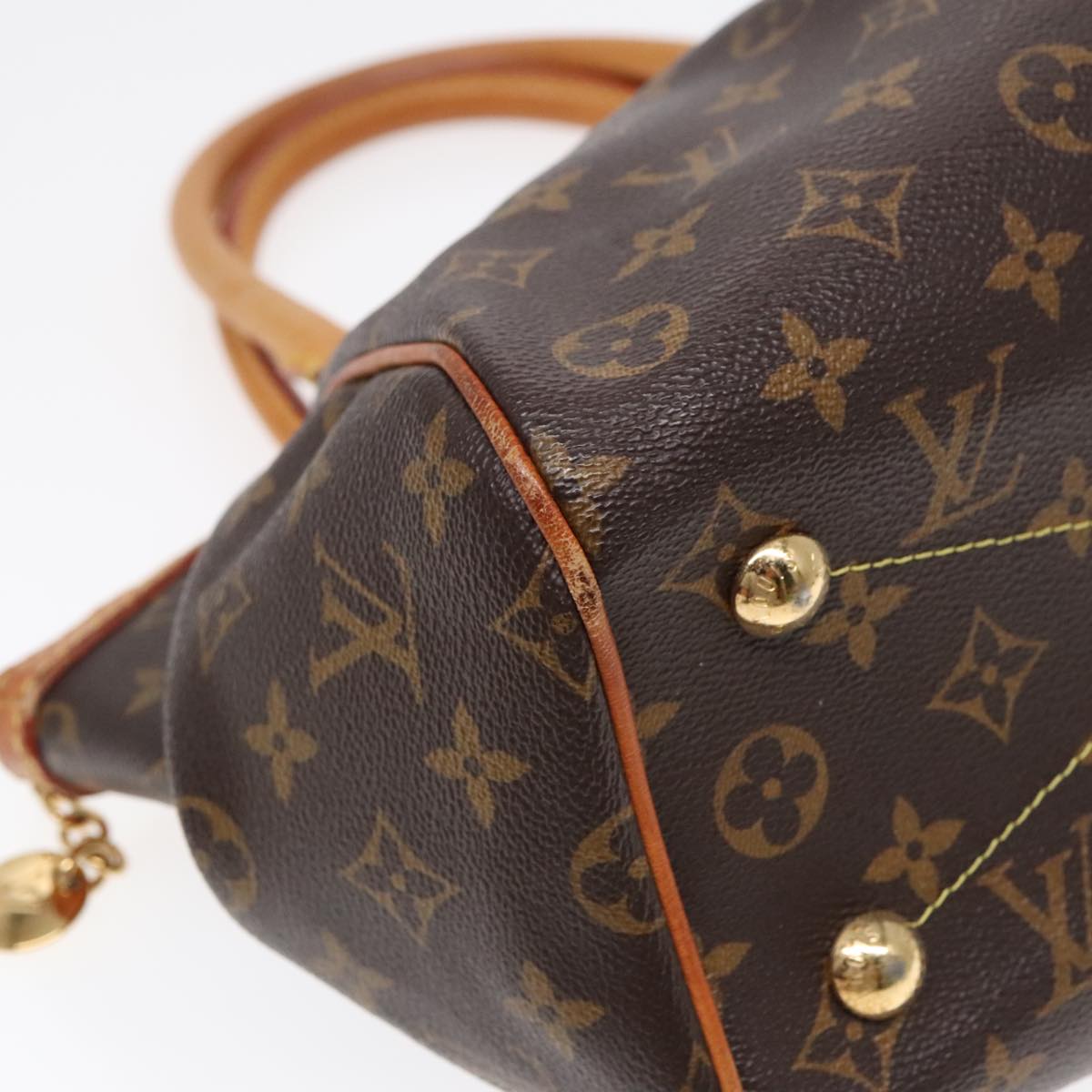 Louis Vuitton Tivoli Brown Canvas Handbag