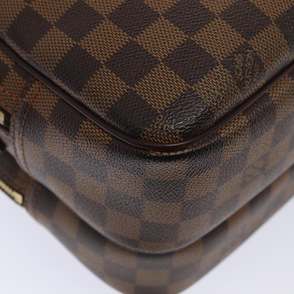 Louis Vuitton Reporter Brown Canvas Shoulder Bag