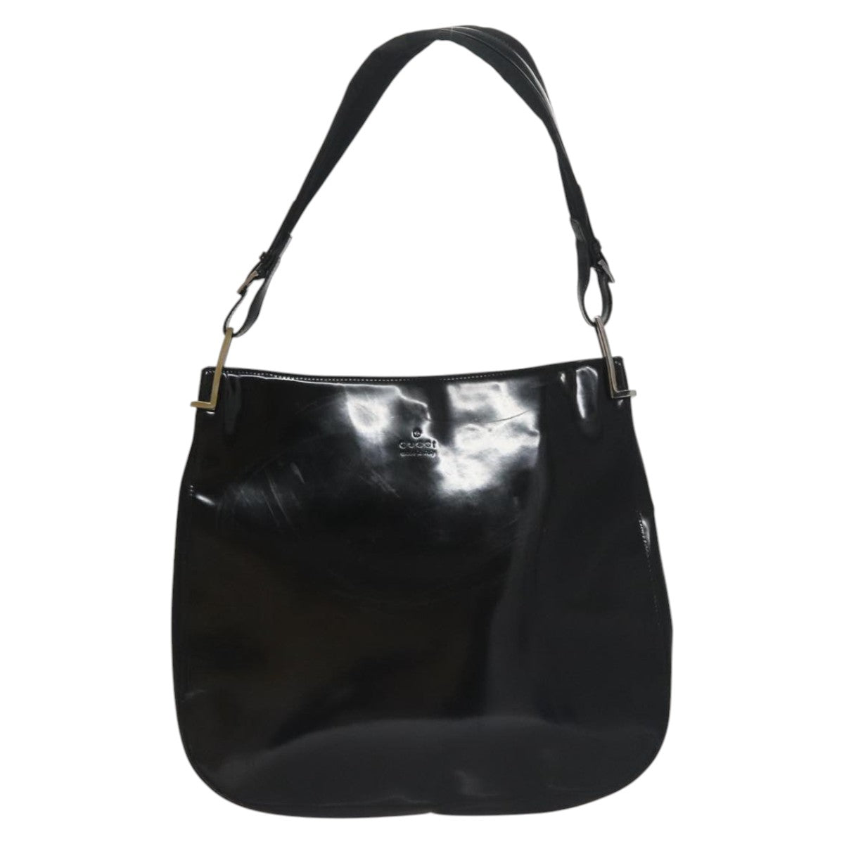 Gucci Black Patent Leather Shoulder Bag ()