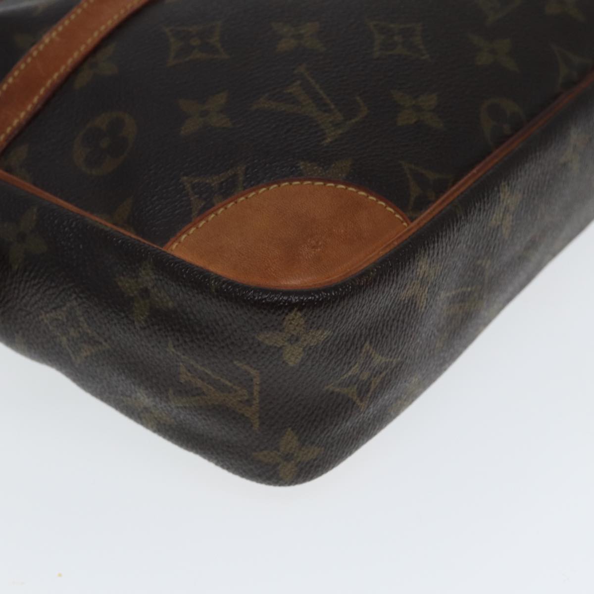 Louis Vuitton Compiegne 28 Brown Canvas Clutch Bag