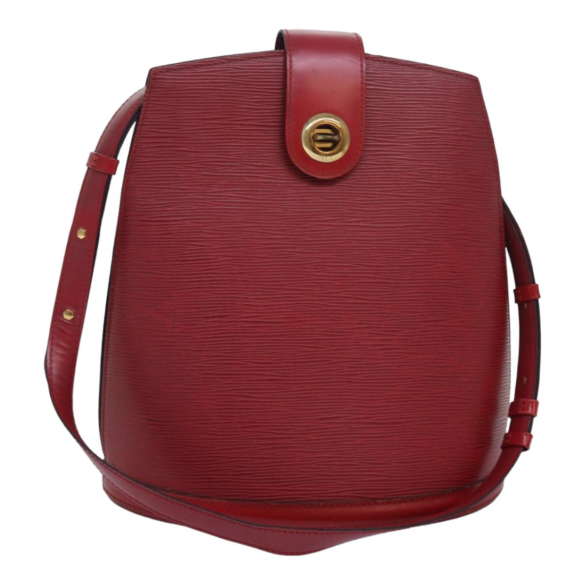 Louis Vuitton Cluny Red Leather Shoulder Bag