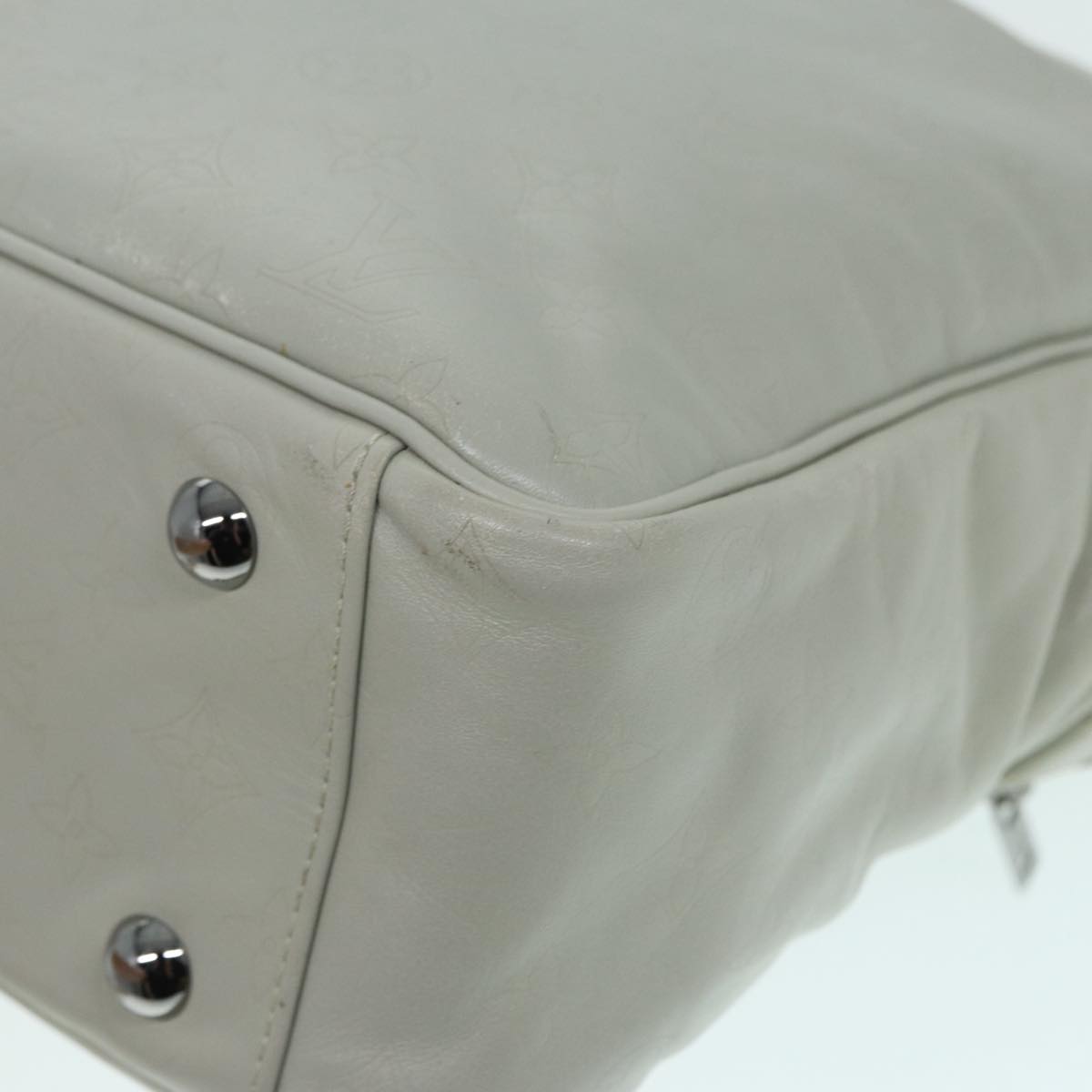 Louis Vuitton Clarckson White Leather Shoulder Bag