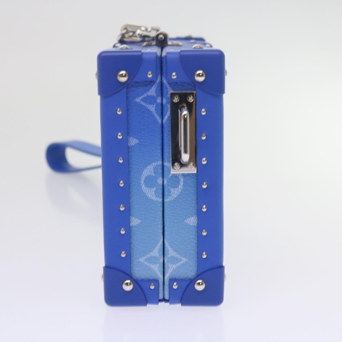 Louis Vuitton Blue Leather Clutch Bag