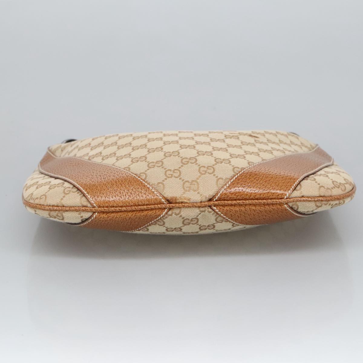 Gucci Hobo Beige Canvas Shoulder Bag