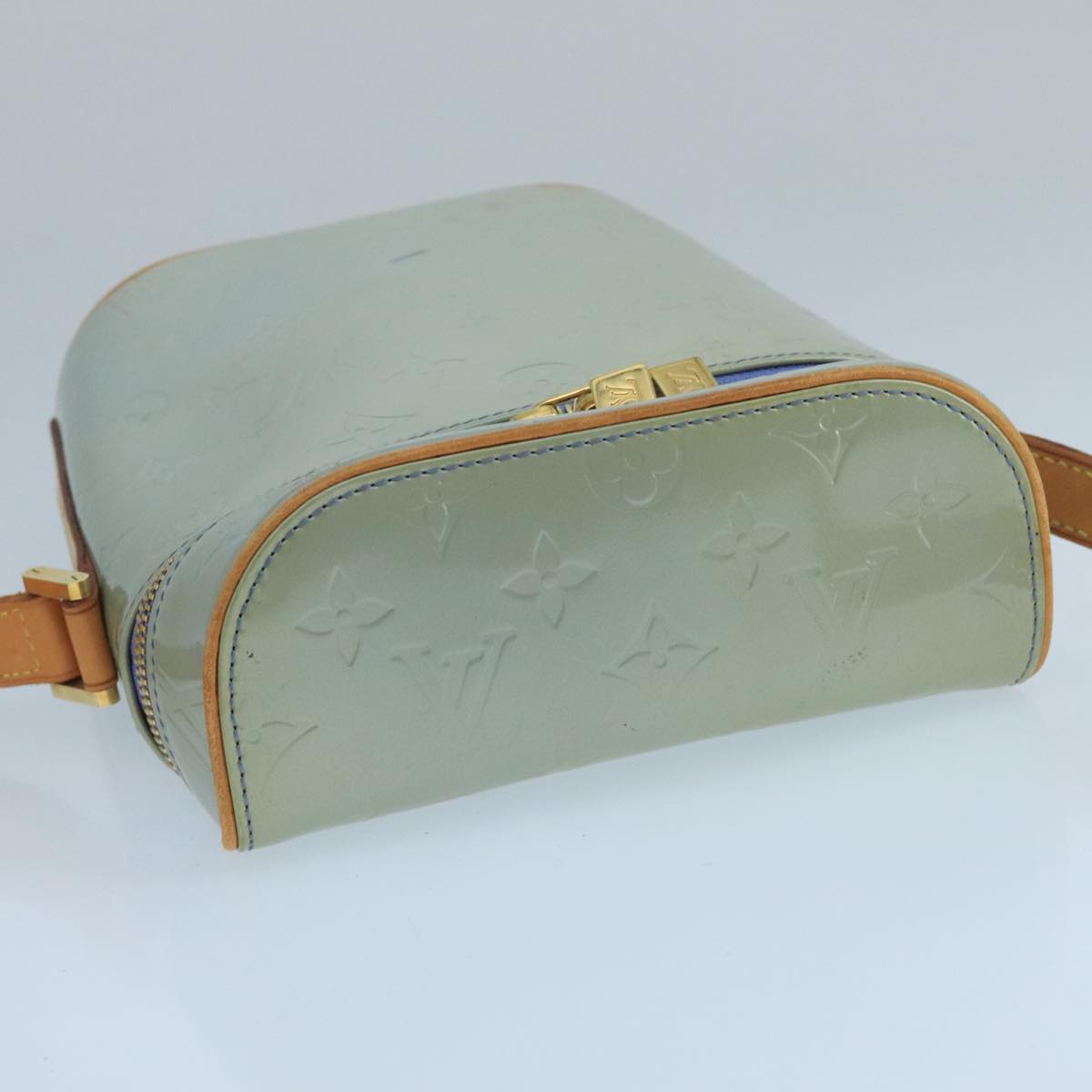 Louis Vuitton Sullivan Grey Patent Leather Shoulder Bag