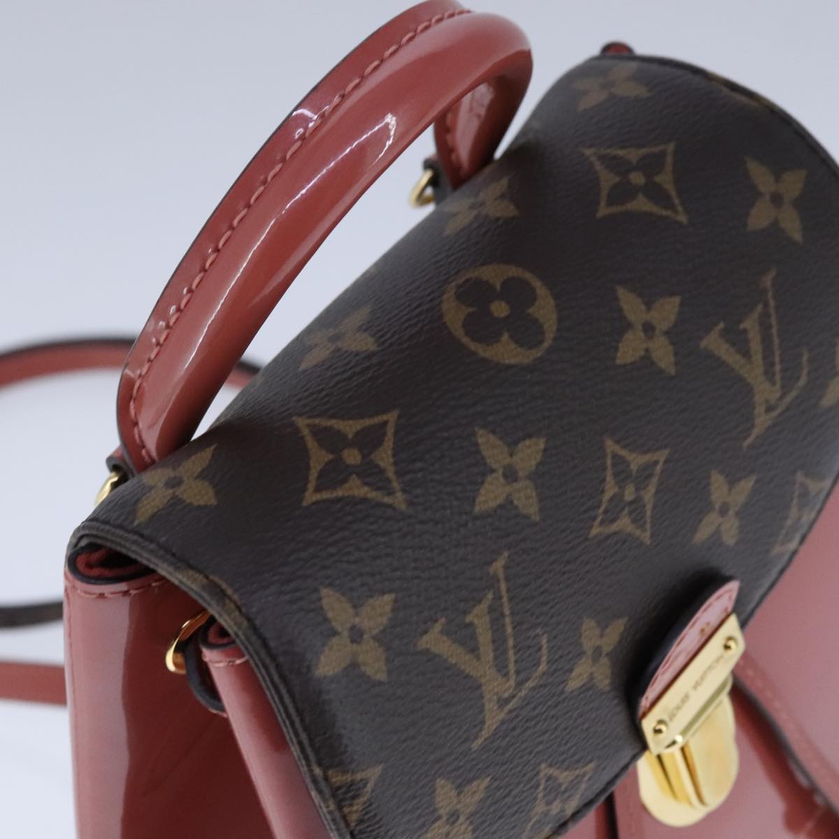 Louis Vuitton Hot Springs Pink Patent Leather Backpack Bag