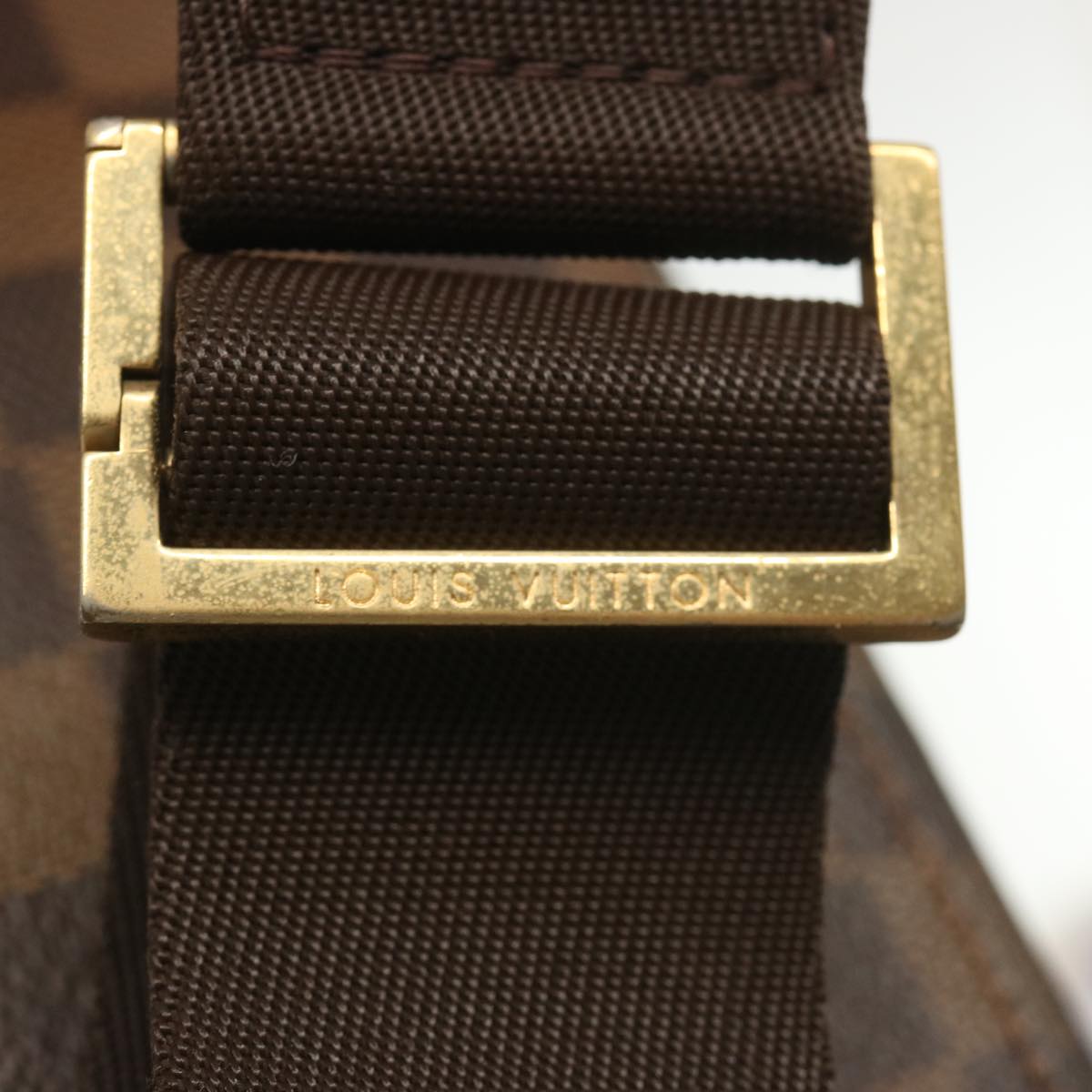 Louis Vuitton Geronimos Brown Canvas Shoulder Bag