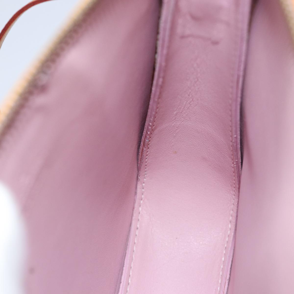 Louis Vuitton Mott Beige Patent Leather Clutch Bag