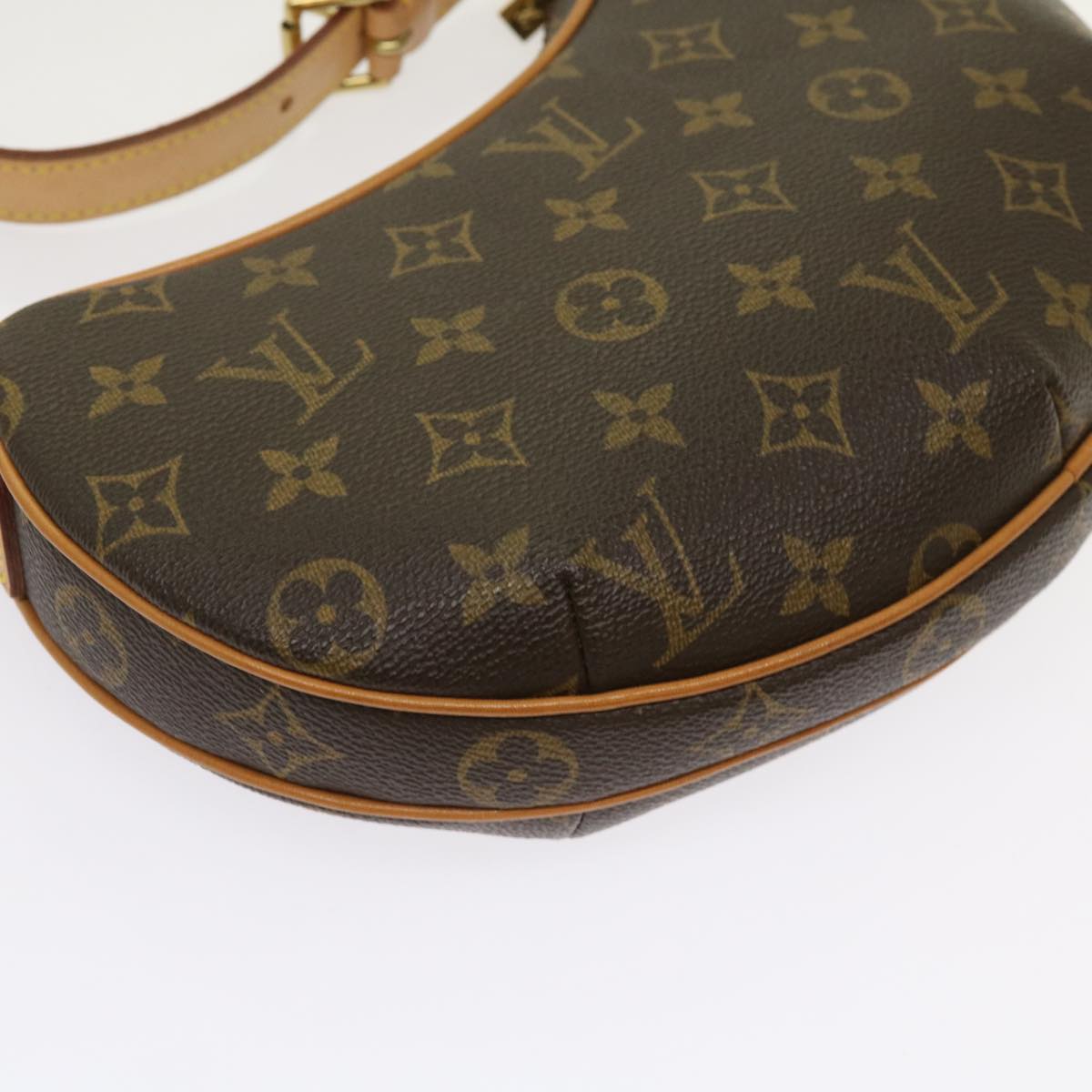Louis Vuitton Croissant Brown Canvas Shoulder Bag