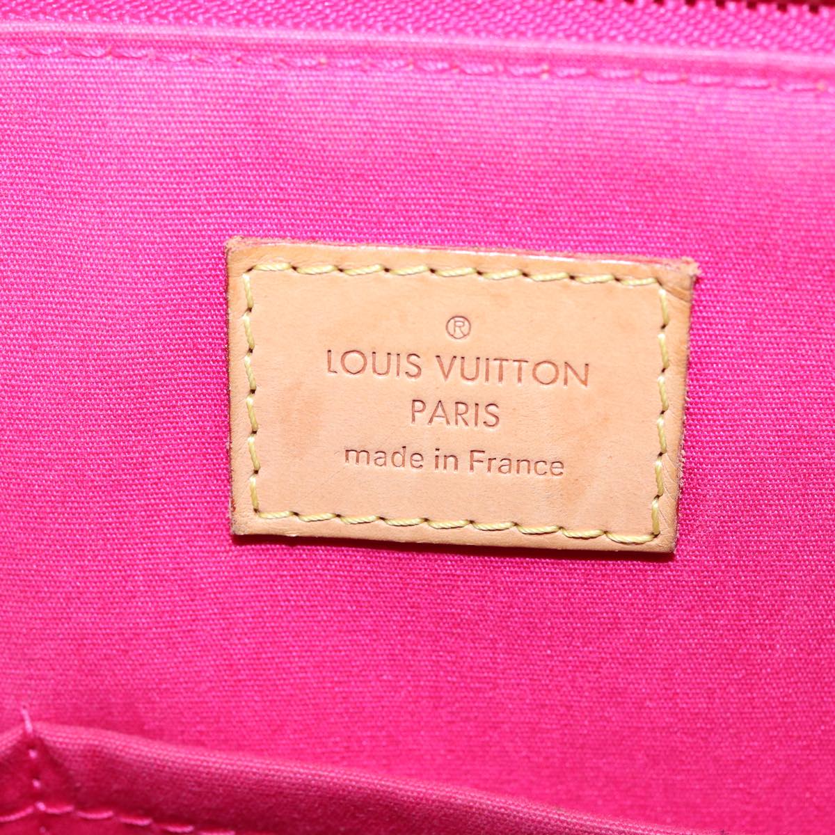 Louis Vuitton Bellevue Pink Patent Leather Handbag
