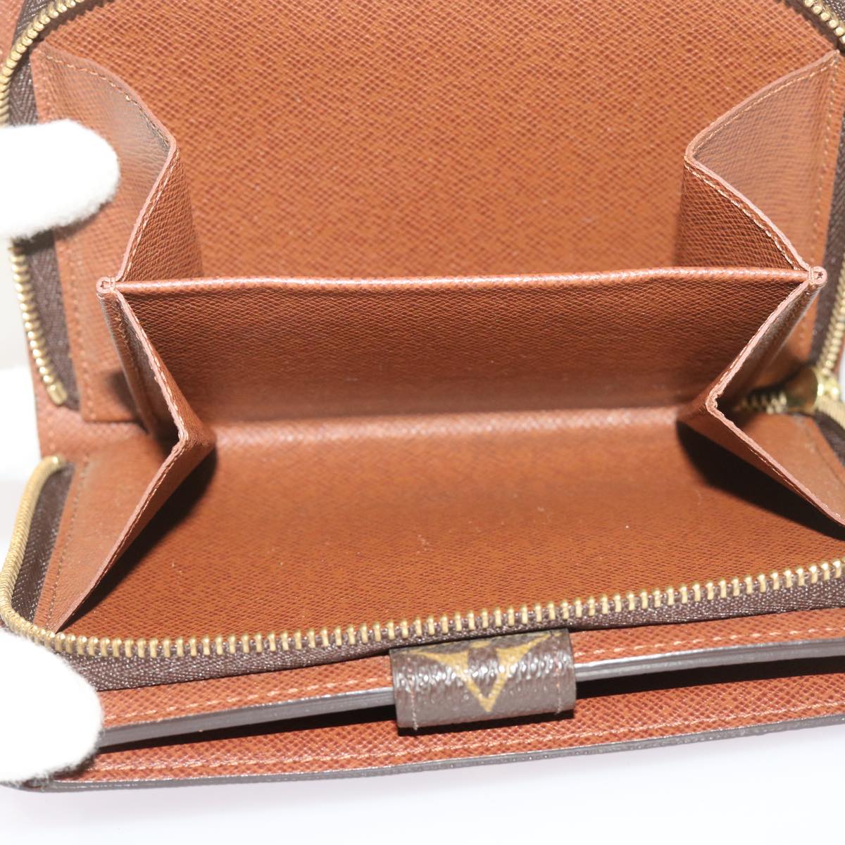 Louis Vuitton Porte Papier Zip Brown Canvas Wallet