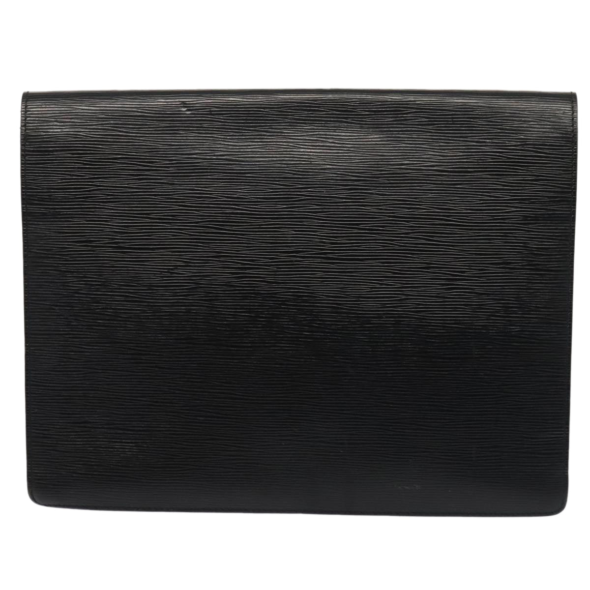 Louis Vuitton Senateur Black Leather Clutch Bag