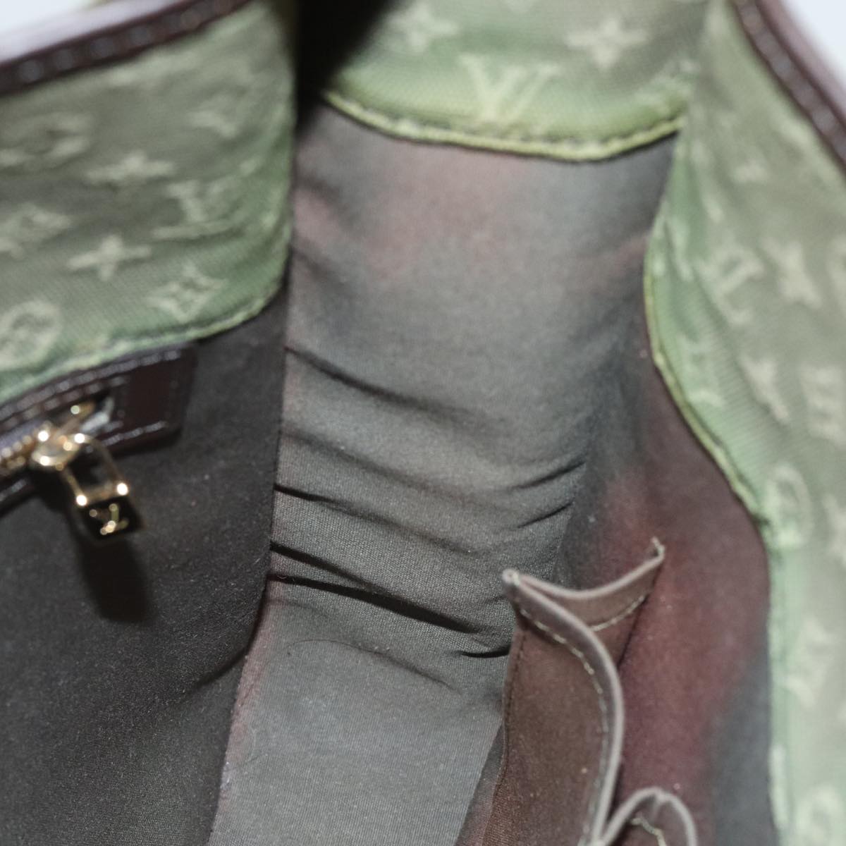 Louis Vuitton Mary Kate Green Canvas Shoulder Bag