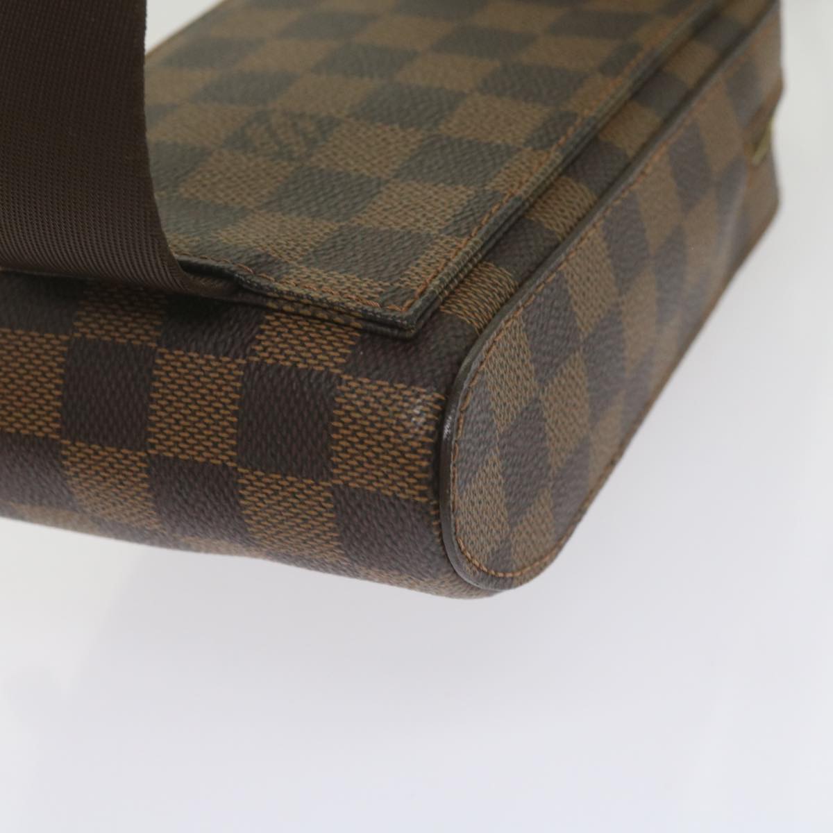 Louis Vuitton Geronimos Brown Canvas Shoulder Bag