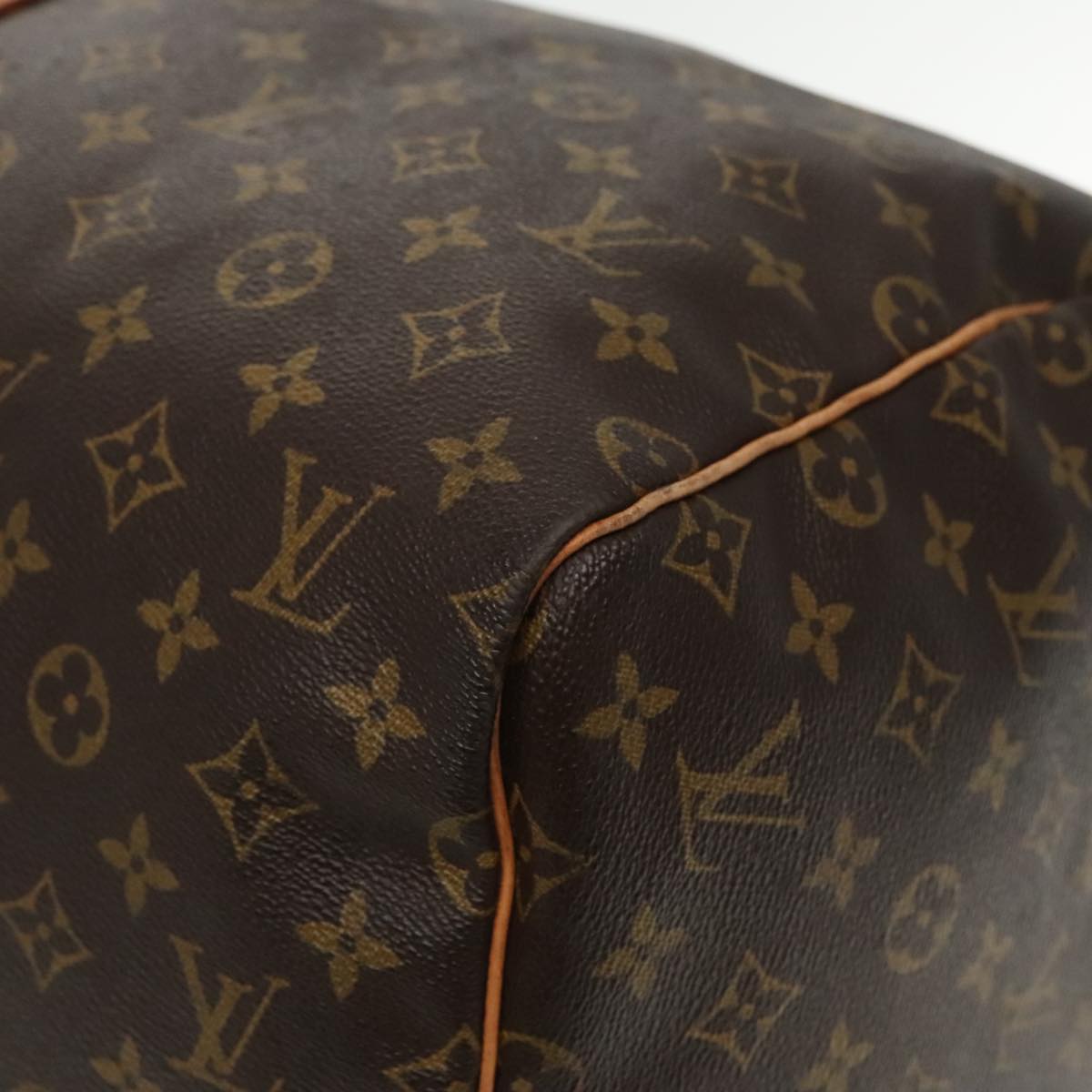 Louis Vuitton Keepall 55 Brown Canvas Travel Bag