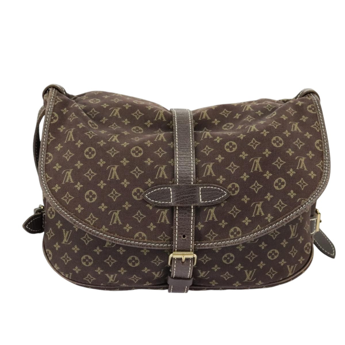 Louis Vuitton Saumur 30 Brown Canvas Shoulder Bag