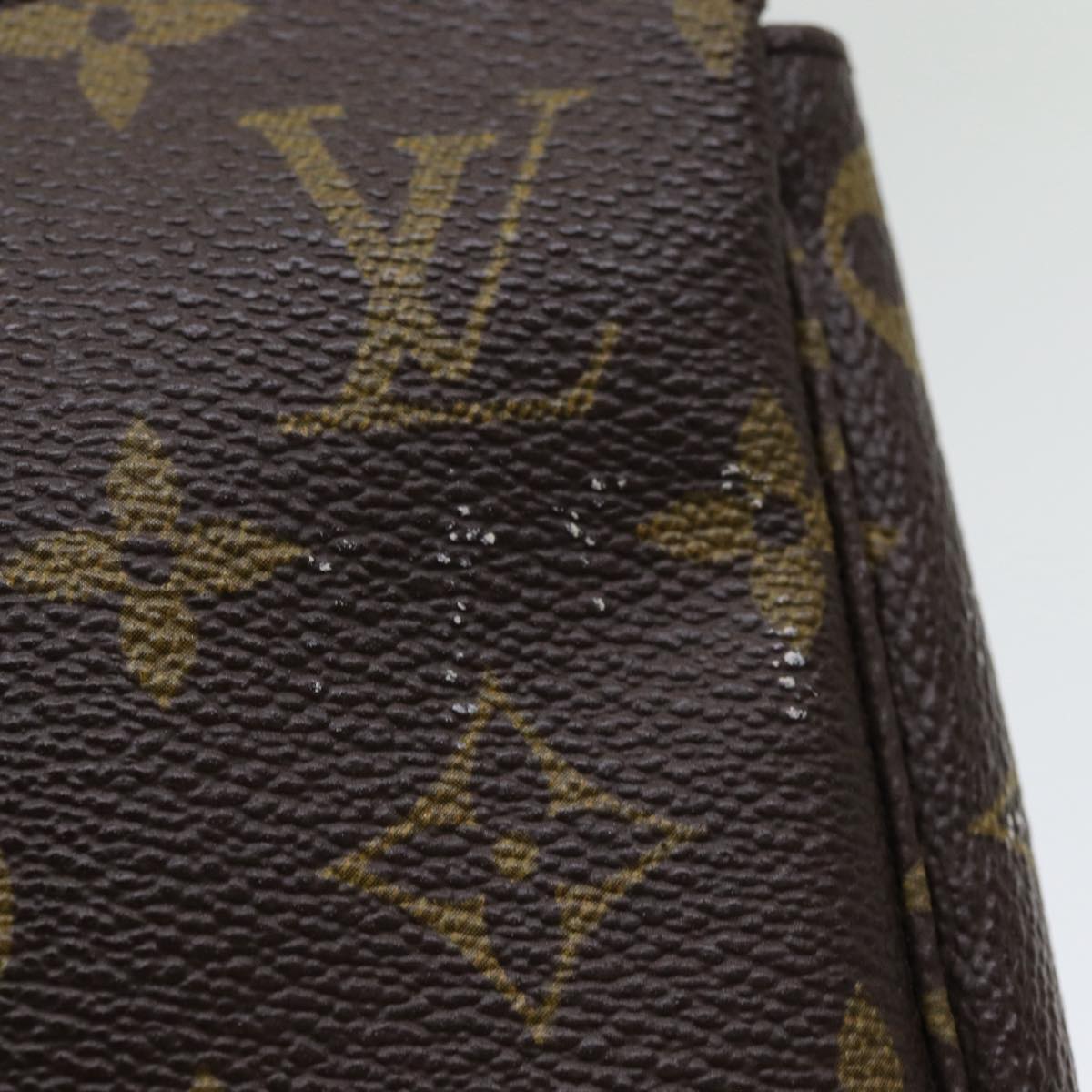 Louis Vuitton Pochette Accessoire Brown Canvas Clutch Bag