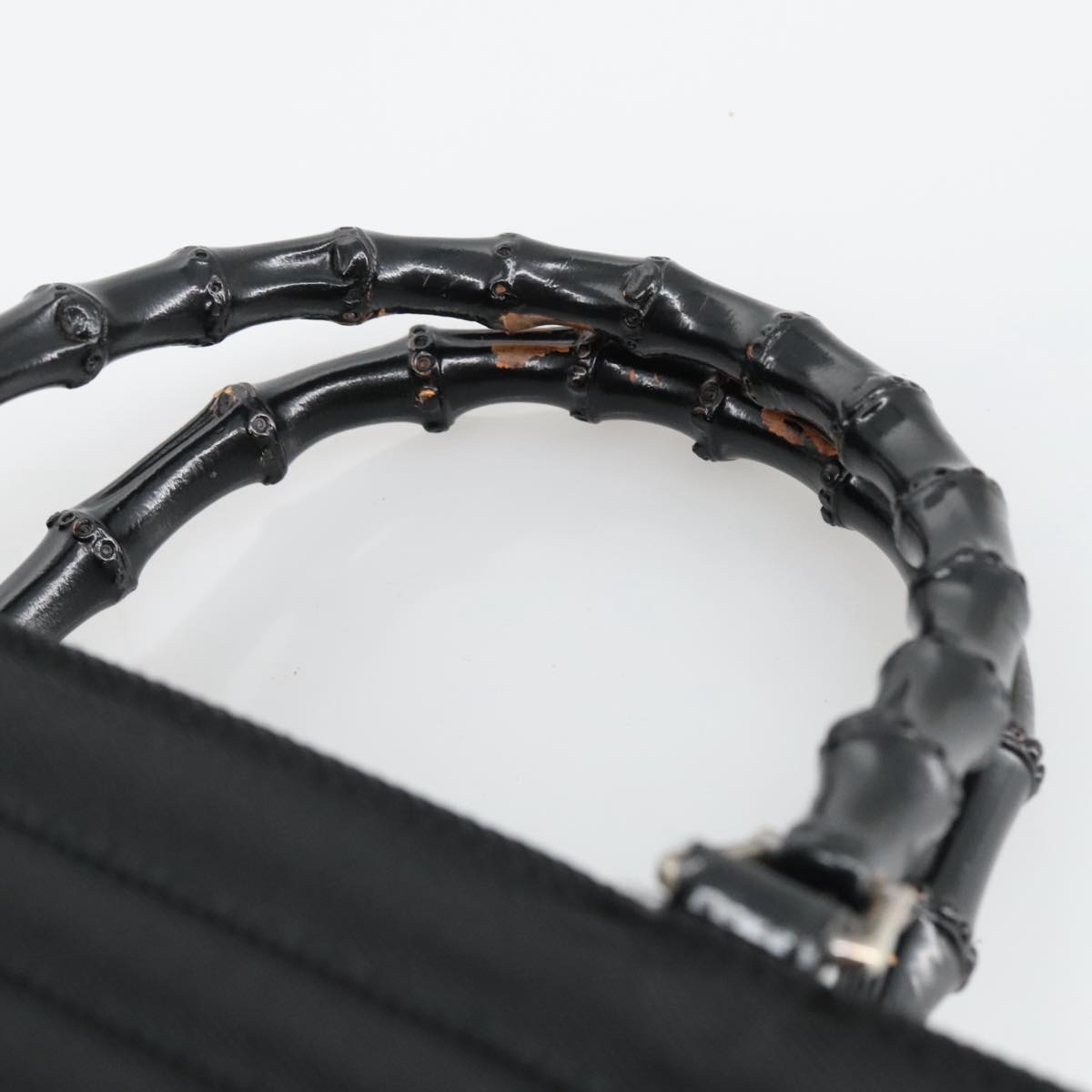 Gucci Bamboo Black Synthetic Handbag