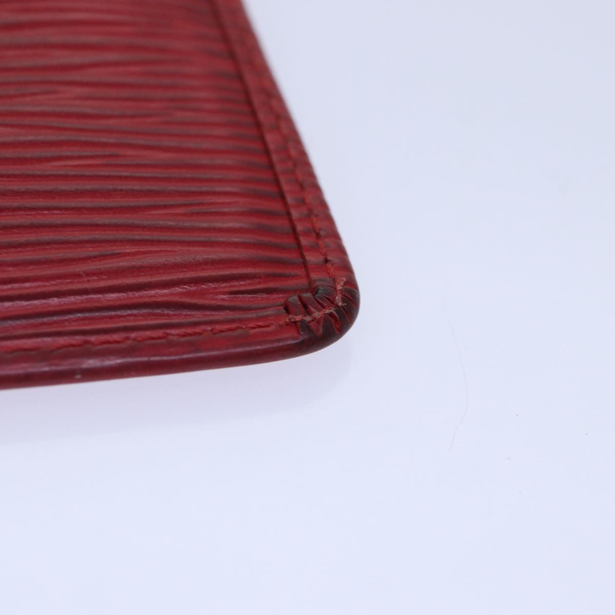 Louis Vuitton Pochette Clés Red Leather Wallet