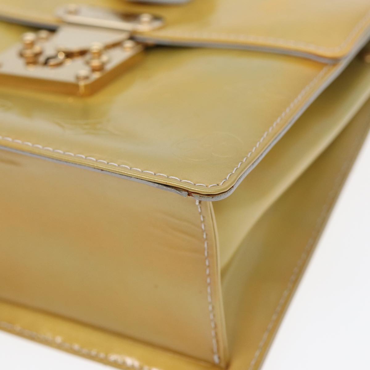 Louis Vuitton Spring Street Yellow Patent Leather Handbag