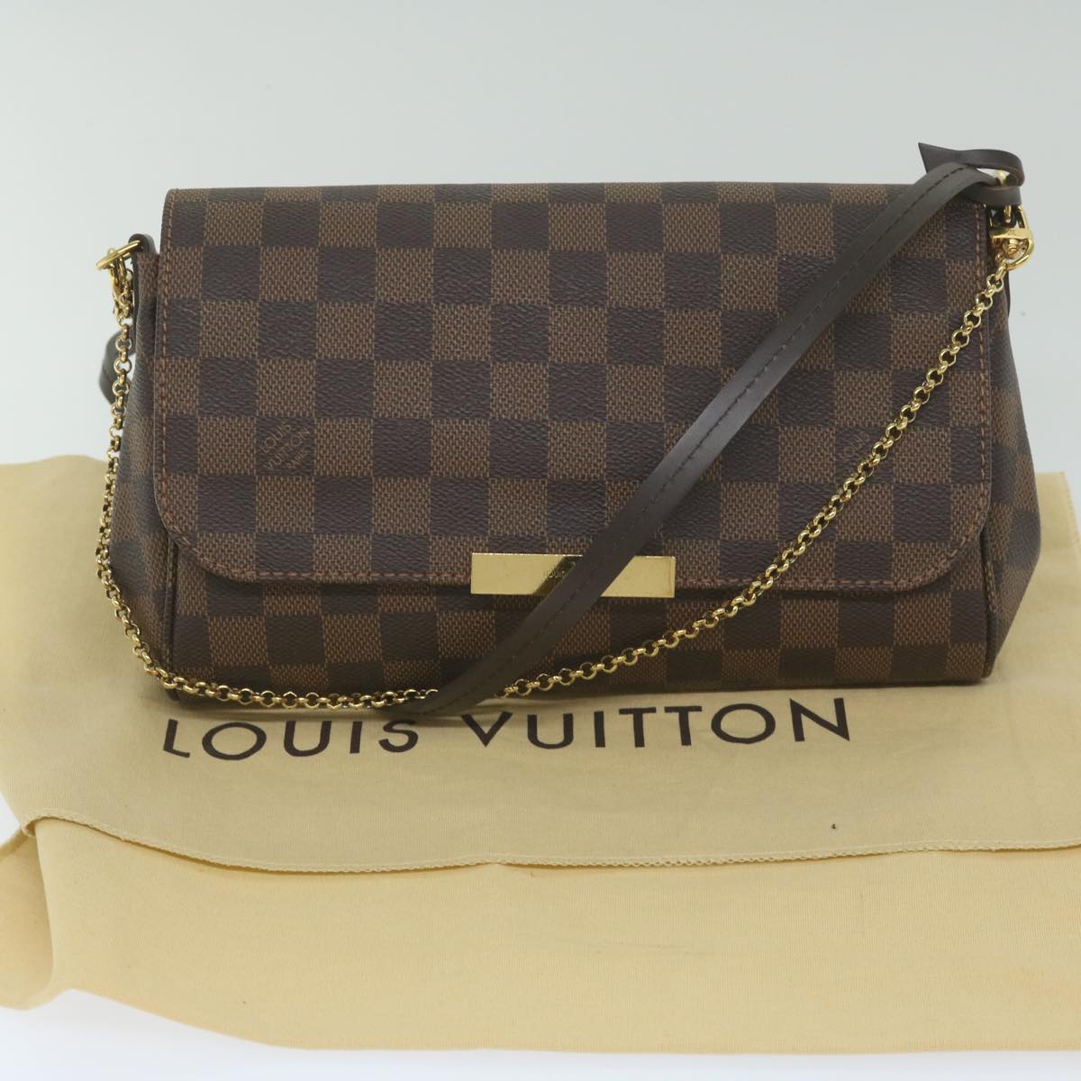Louis Vuitton Favorite Brown Canvas Shoulder Bag