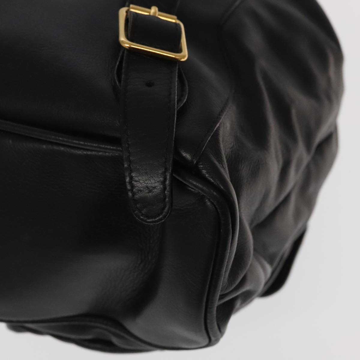 Gucci Bamboo Black Leather Backpack Bag