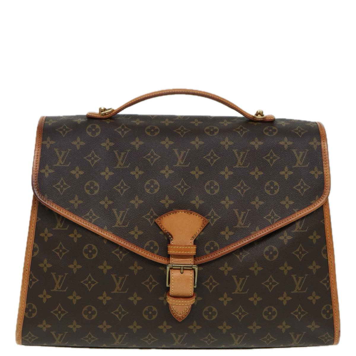 Louis Vuitton Beverly Brown Canvas Handbag