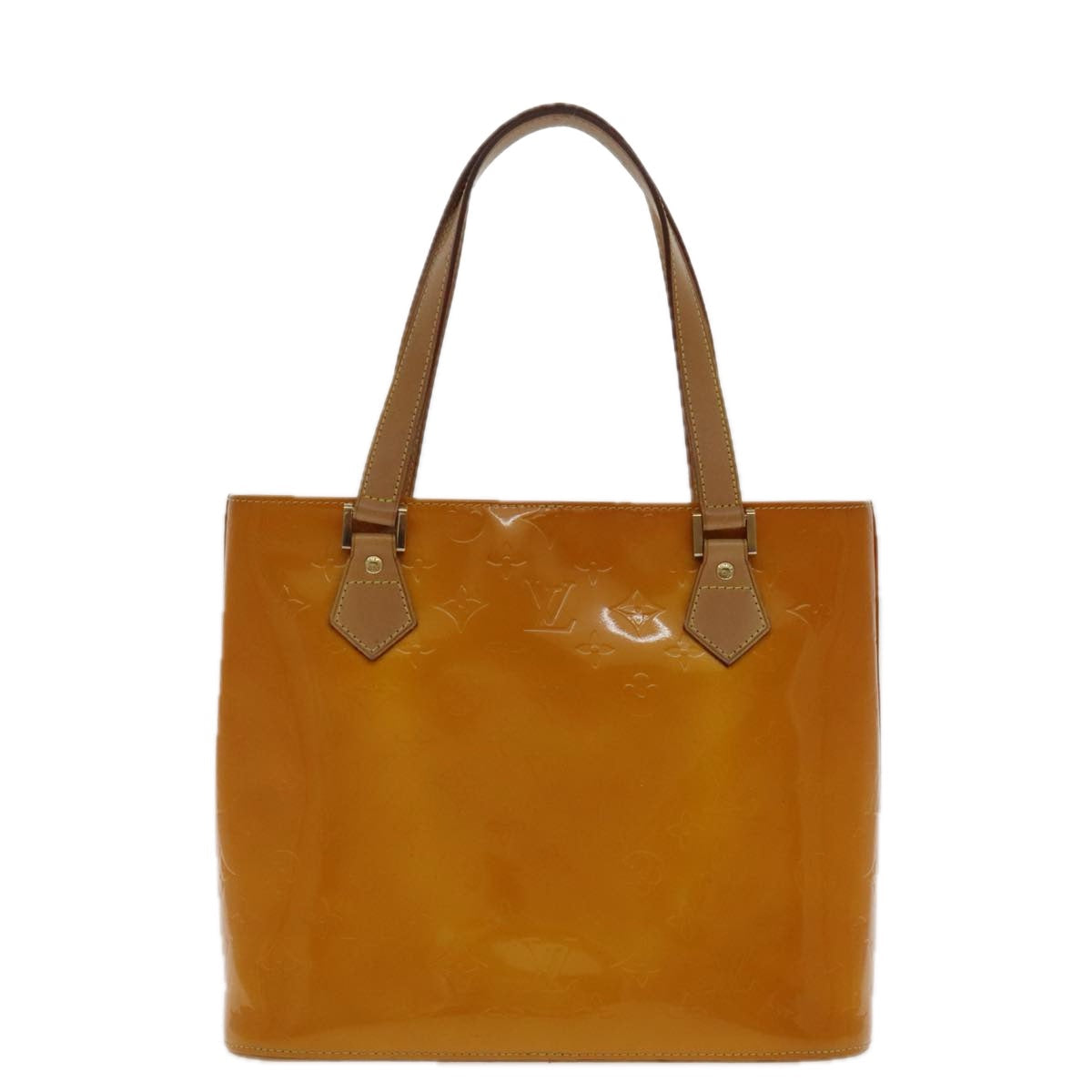 Louis Vuitton Houston Brown Patent Leather Handbag