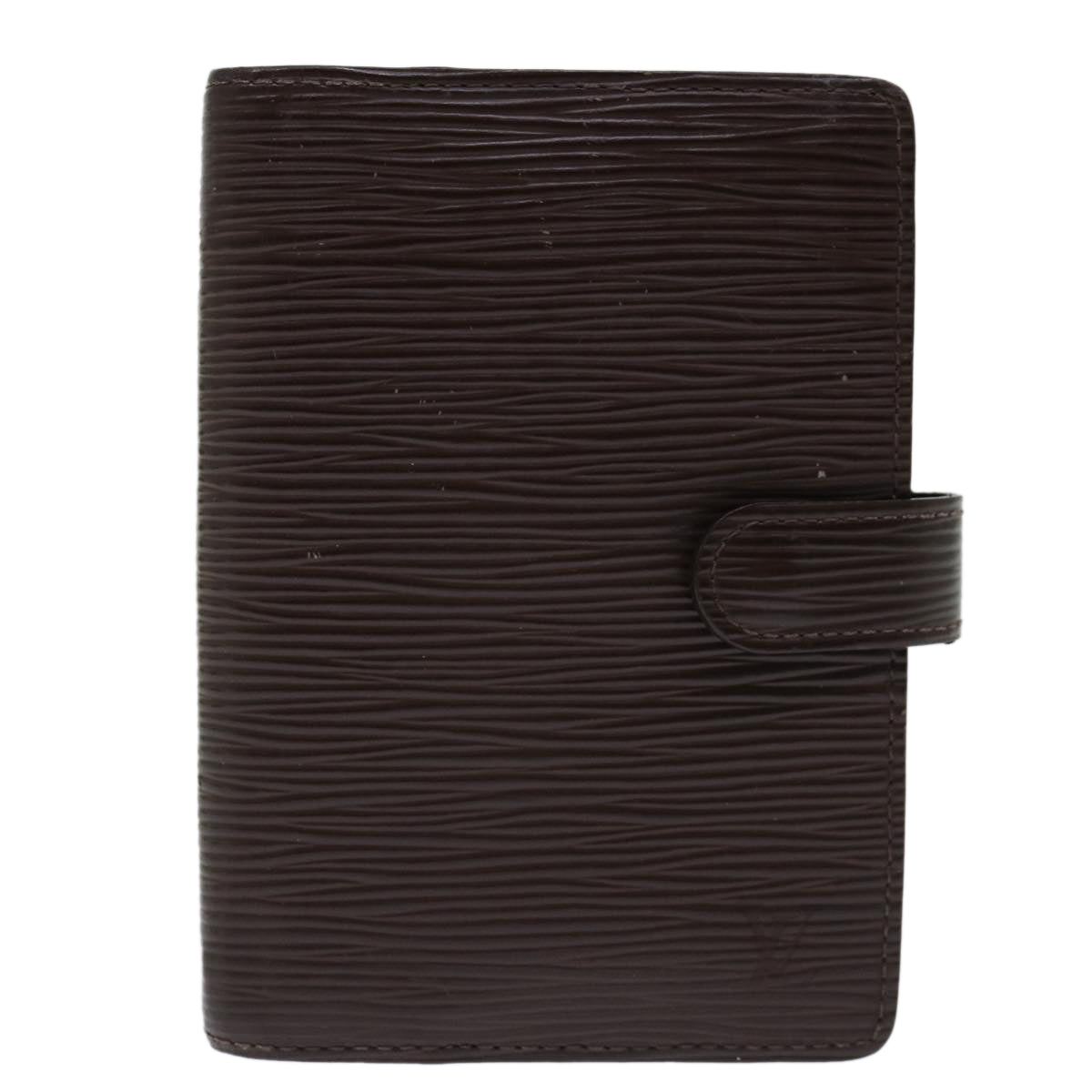 Louis Vuitton Agenda Cover Black Leather Wallet