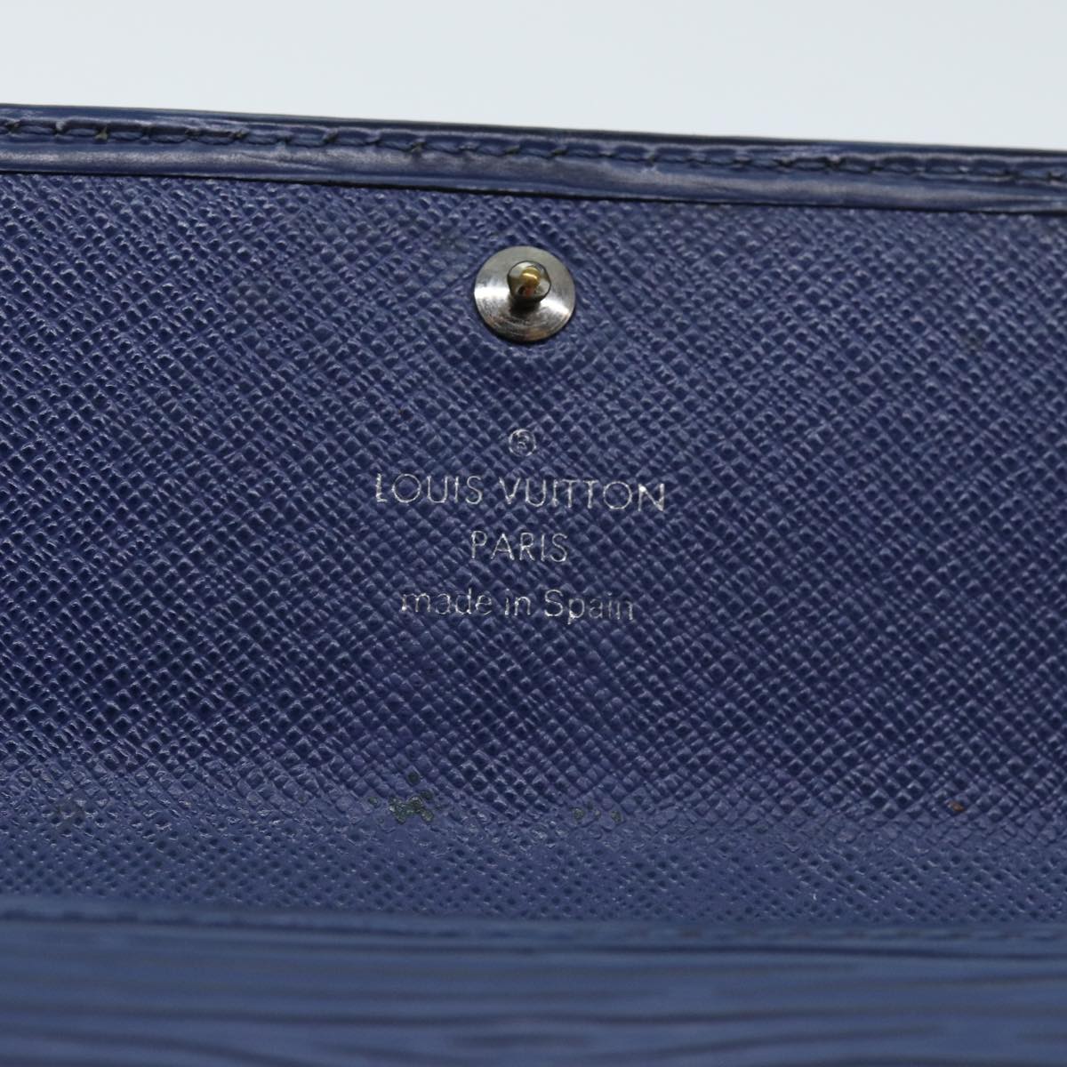 Louis Vuitton Sarah Blue Leather Wallet