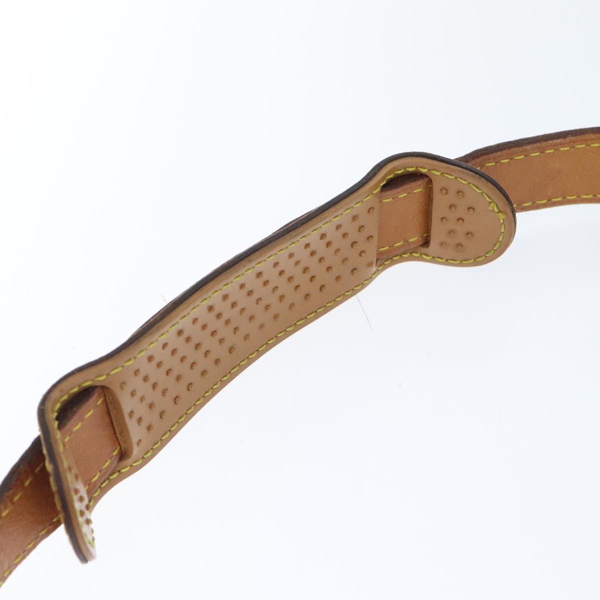 Louis Vuitton Shoulder Strap Beige Leather Bag Jewelry