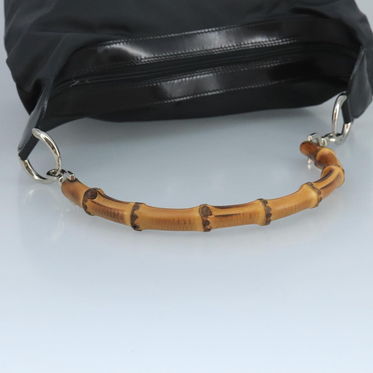 Gucci Bamboo Black Synthetic Handbag