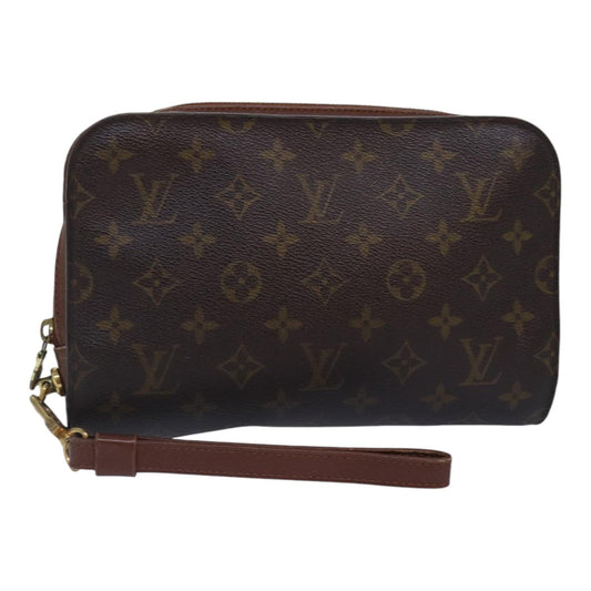 Louis Vuitton Orsay Black Canvas Clutch Bag