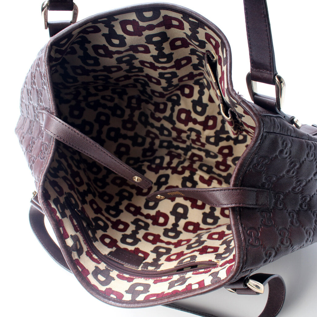 130736 Abbey Leather Tote Medium