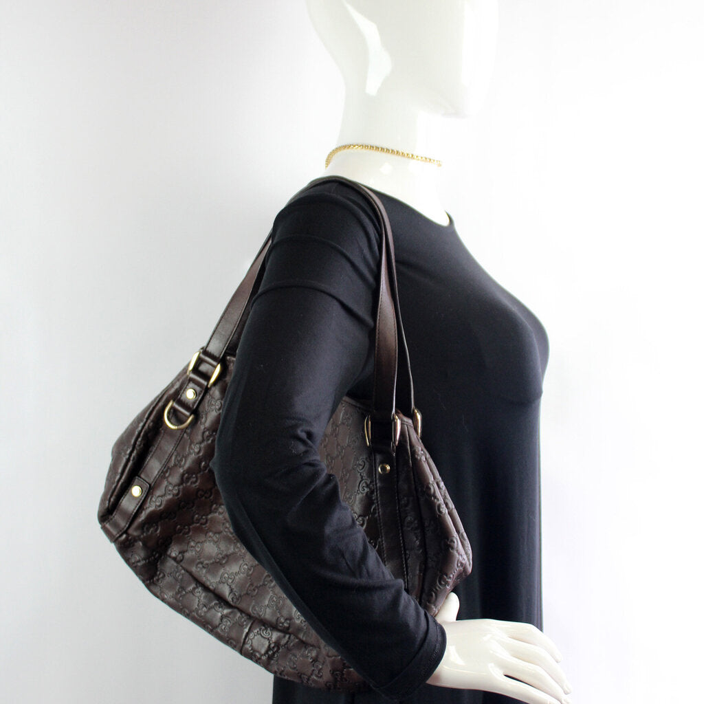 130736 Abbey Leather Tote Medium