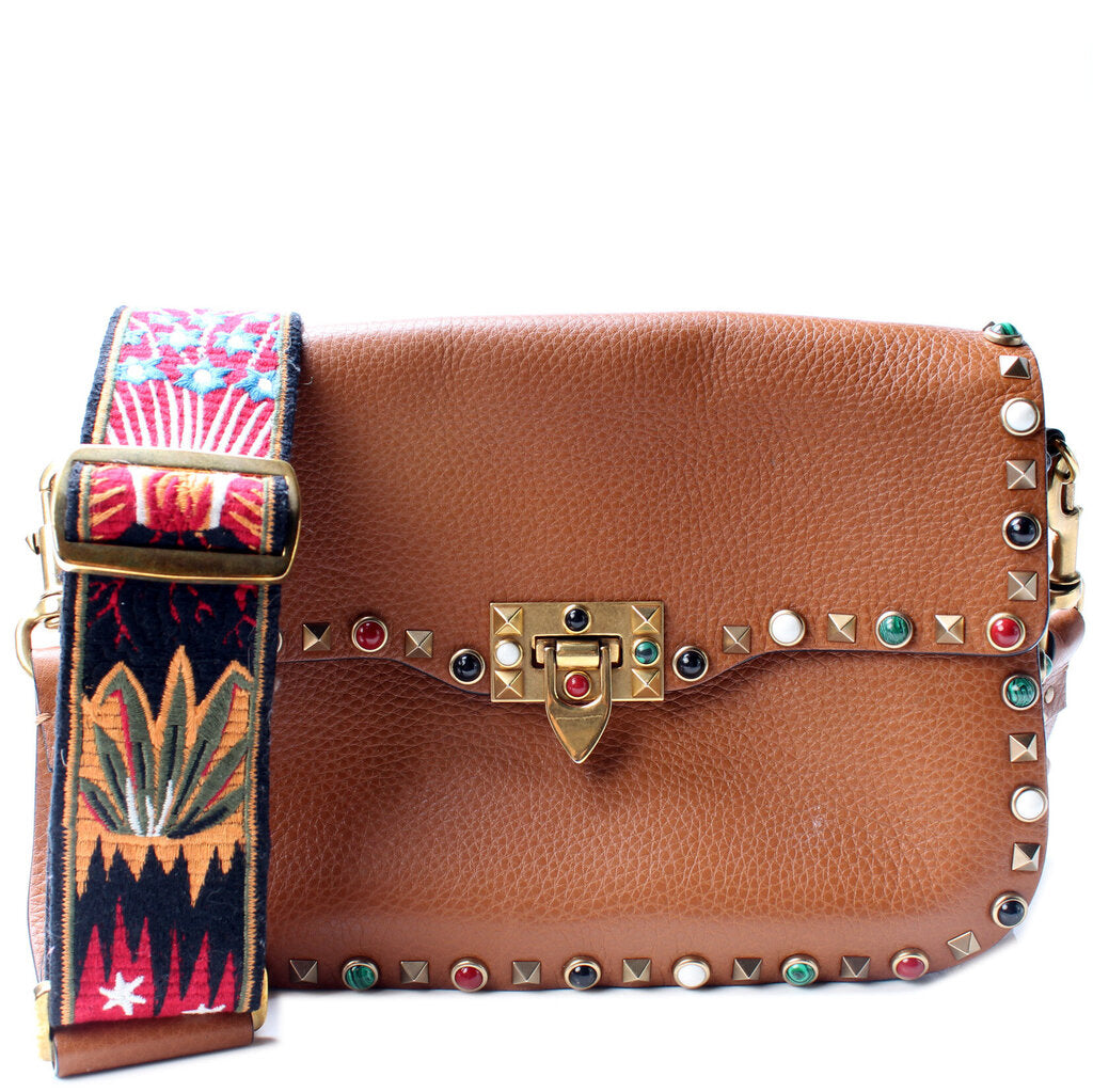 Rolling Rockstud Guitar Strap Crossbody