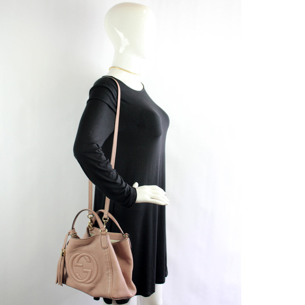 336751 Soho Leather Shoulder Bag