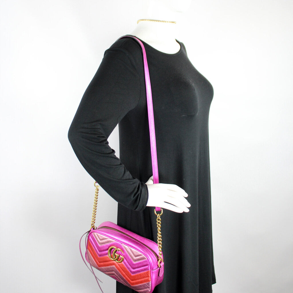447632 Marmont Small Leather Camera Bag