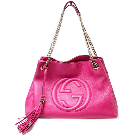 308982 Soho Leather Shoulder Medium
