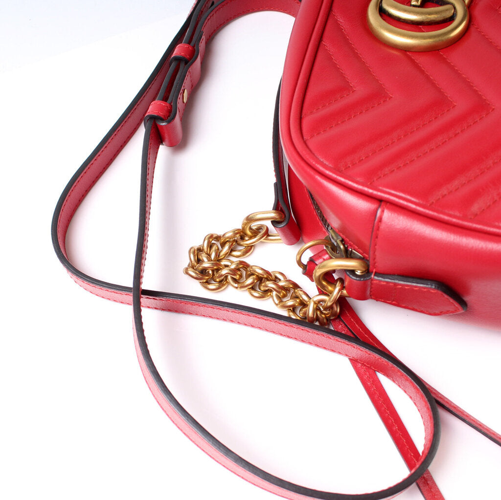 447632 Marmont Small Leather Camera Bag