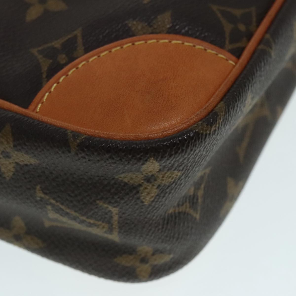 Louis Vuitton Compiegne 28 Brown Canvas Clutch Bag