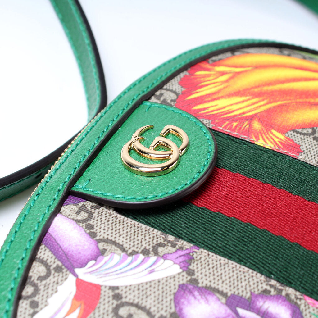 499621 Ophidia GG Supreme Flora Small Crossbody