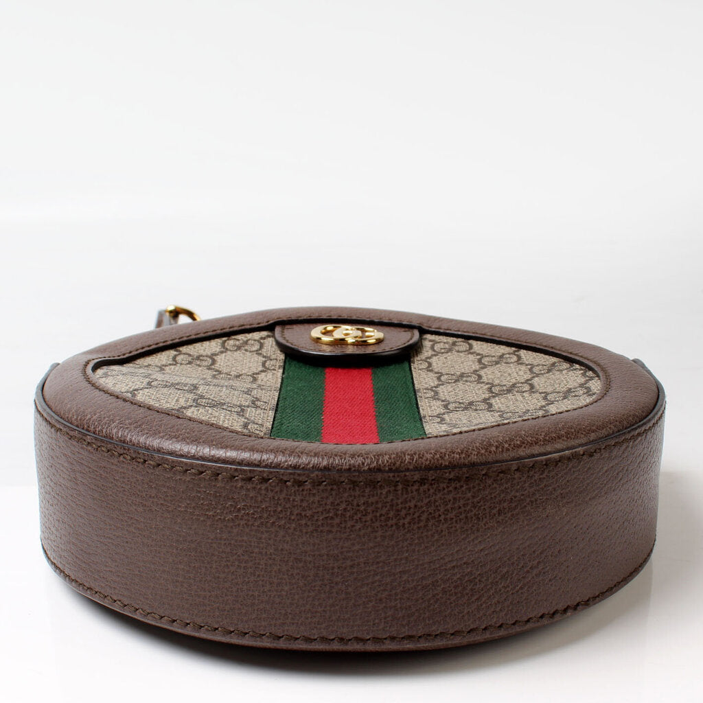 550618 Ophidia GG Supreme Round Small Crossbody
