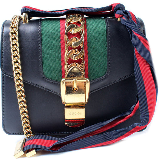 431666 Sylvie Mini Leather Shoulder