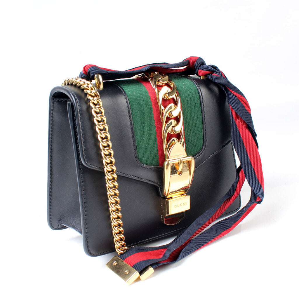 431666 Sylvie Mini Leather Shoulder