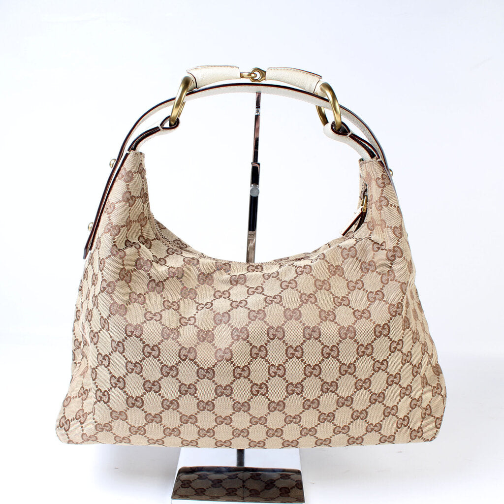 115867 Horsebit Canvas Hobo